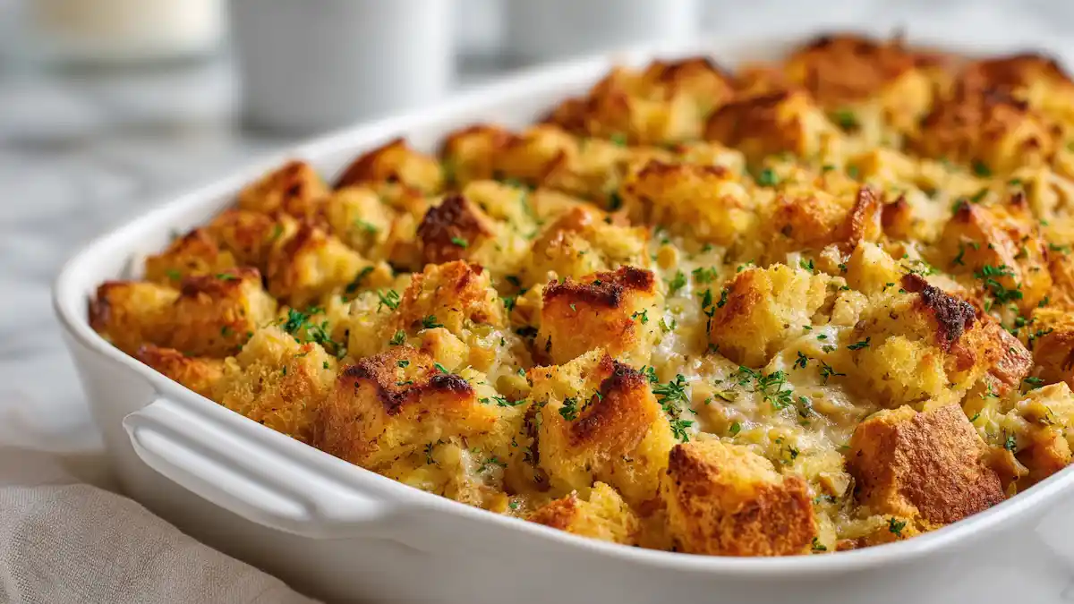 Creamy Chicken and Stuffing Casserole