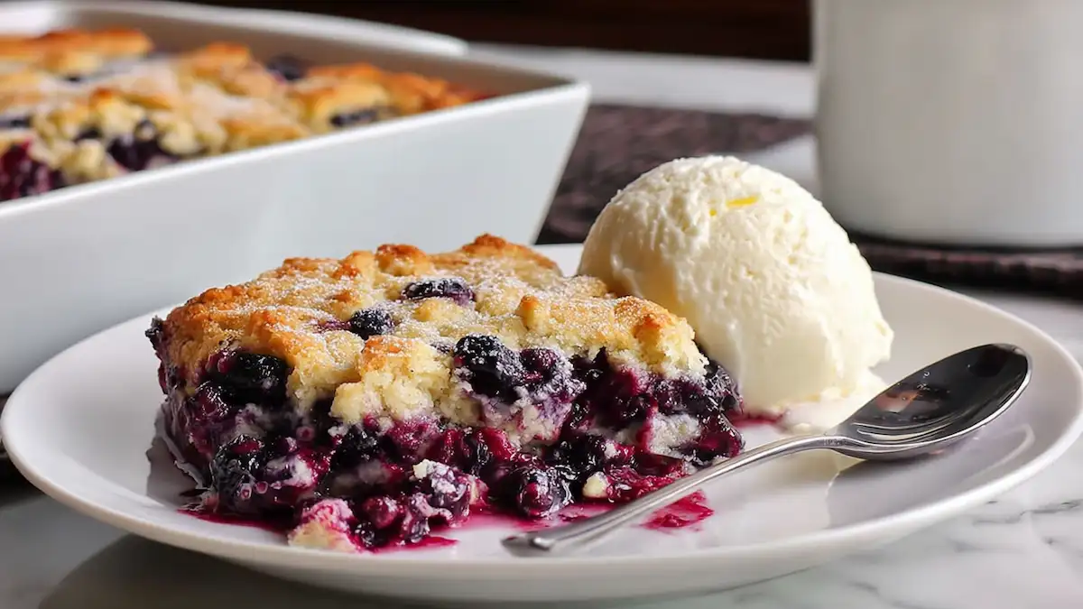 Easy Blueberry Cobbler